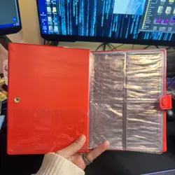 Vintage 1999 Pokemon Pikachu Red Binder TCG Album Snap 30 Page Card Holder EMPTY - Image 3