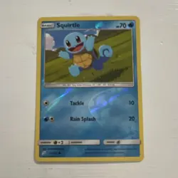 Pokemon Squirtle Sm-Team Up 23/181 Common Reverse Holo Basic 70 HP Card - Image 1