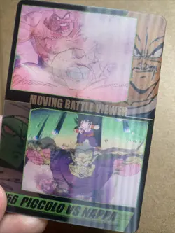 Piccolo vs Nappa 256 - Dragon Ball Morinaga 3D Card Japanese - Image 2