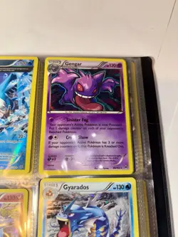 POKEMON 4-POCKET PIKACHU PORTFOLIO TRADING CARD BINDER FILLED W/ RARE CARDS - Image 4