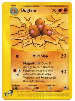 Pokemon Card: Dugtrio 44/165 E-Reader Expedition Set Rare! NM - Image 1