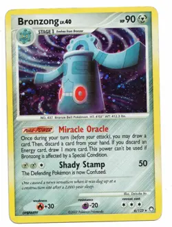 Pokemon Card: Bronzong HOLO 6/123 D&P Mysterious Treasures Set! PL - Image 1