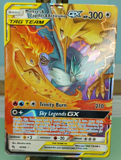 Pokemon Moltres & Zapdos & Articuno GX 44/68 Hidden Fates Holo Trading Card TCG - Image 1