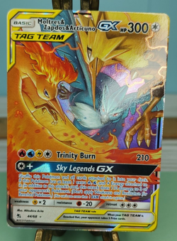 Pokemon Moltres & Zapdos & Articuno GX 44/68 Hidden Fates Holo Trading Card TCG - Image 2