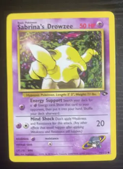 Pokemon Card - Sabrina's Drowzee (95/132) Gym Challenge Set ***NM*** - Image 1