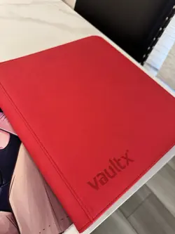 Vault x Fire Red 12-Pocket Exo-Tec Zip Binder 480 Side Loading Cards - Image 1