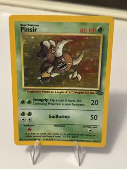 Pokemon Pinsir 9/64 Jungle HOLO Rare Unlimited Card WOTC 1999 - Image 1