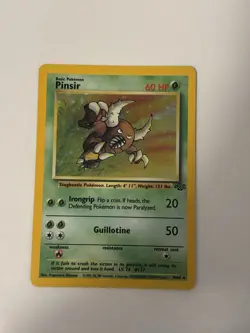 Pokemon Pinsir 9/64 Jungle HOLO Rare Unlimited Card WOTC 1999 - Image 3