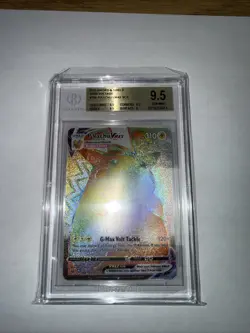 Pokemon TCG Vivid Voltage Rainbow Pikachu VMAX Secret Rare Card 188/185 - Image 1