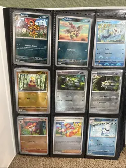 White Flare Poke Ball Reverse Holo Lot of 50 Cards English - NO DUPES - NM/M 🔥 - Image 1