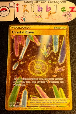 Crystal Cave 230/203 NM Full Art Secret Rare Gold Evolving Skies Pokemon Card! - Image 1