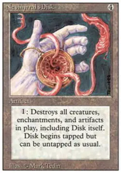 1 x Nevinyrral's Disk - Revised Edition - Heavy Play - MTG - Image 1