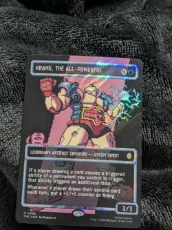 Krang, the All-Powerful (Surge Foil) - Borderless | Pixel - MTG Commander: TMNT - Image 1