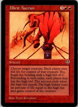 MTG Magic The Gathering Illicit Auction Mirage Played See Scan B - Image 1
