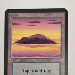 Magic The Gathering Alpha Island (Orange Yellow Pink Sky A) Near Mint Unplayed - Image 1