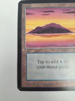 Magic The Gathering Alpha Island (Orange Yellow Pink Sky A) Near Mint Unplayed - Image 4
