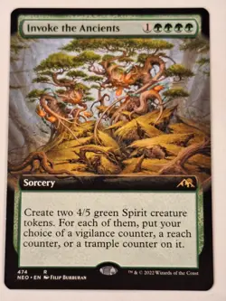 Invoke the Ancients - EXTENDED - Kamigawa: Neon Dynasty -Magic the Gathering MTG - Image 1