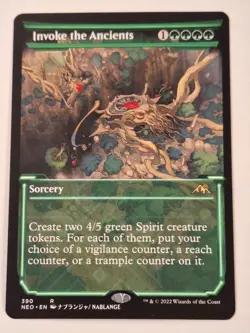 Invoke the Ancients - SHOWCASE - Kamigawa: Neon Dynasty -Magic the Gathering MTG - Image 1