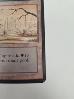 Magic The Gathering Alpha Swamp (Brown Tint B) Near Mint Unplayed - Image 5