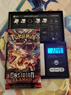 VERY HEAVY! 22.49Gram Obsidian Flames Pokemon TCG Factory Sealed Booster Pack!!! - Image 1
