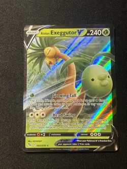 Pokemon TCG Alolan Exeggutor V Pokemon Go 005/078 Holo Ultra Rare - Image 1