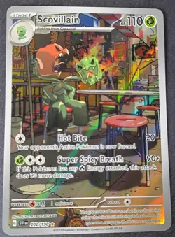 Pokemon - Scovillain 202/198 - Scarlet & Violet Base - Illustration RARE - NM - Image 1