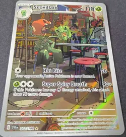 Pokemon - Scovillain 202/198 - Scarlet & Violet Base - Illustration RARE - NM - Image 2