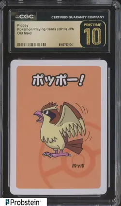 2019 Pokemon Japanese Playing Cards Old Maid Pidgey CGC 10 PRISTINE - Image 1