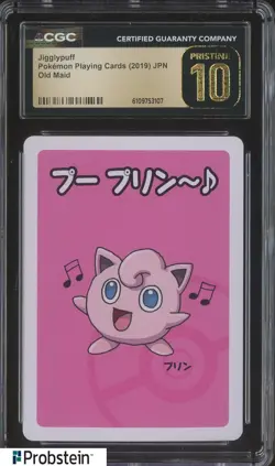 2019 Pokemon Japanese Playing Cards Old Maid Jigglypuff CGC 10 PRISTINE - Image 1