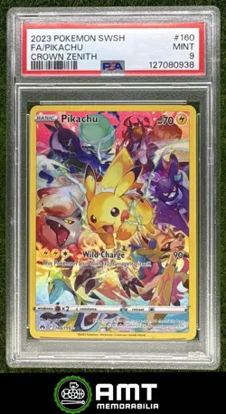Pikachu PSA 9 2023 Pokemon Sword & Shield Crown Zenith #160/159 0938 - Image 1
