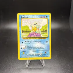 Squirtle 63/102 Common Base Set Unlimited WOTC Vintage Card NM Near Mint -c - Image 1