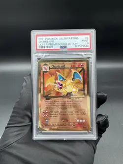 2021 POKEMON CELEBRATIONS ULTRA PREMIUM METAL COLLECTION - #4 CHARIZARD - PSA 9 - Image 1