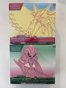 Paradox Rift Pokemon Center Elite Trainer Box Set of (2) Box's, Both Arts! - Image 1