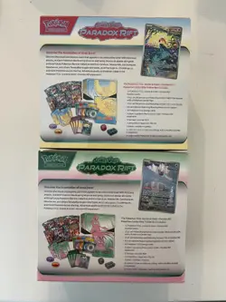 Paradox Rift Pokemon Center Elite Trainer Box Set of (2) Box's, Both Arts! - Image 2