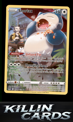 Snorlax TG10/TG30 Pokemon Ultra Rare SWSH11: Lost Origin Trainer Gallery Card NM - Image 1
