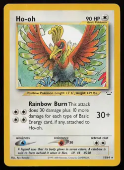 Ho-oh (18) #18/64 Neo Revelation (1E) Pokemon - Image 1