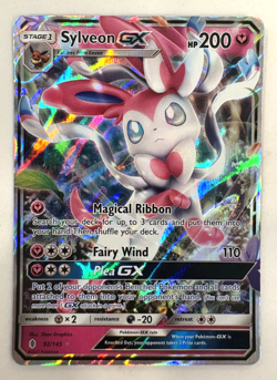 Pokemon TCG SM - Guardians Rising #92/145 Sylveon GX NM - Image 1
