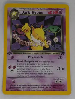 Dark Hypno 9/82 1st Edition Team Rocket Holo Pokemon TCG - Image 1