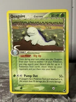 Quagsire - 21/101 Non-Holo Rare | Pokemon Dragon Frontiers 2006 - LP - Image 1