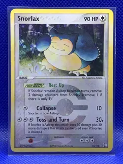Pokemon Card - 2004 Snorlax - Fire Red & Leaf Green - 15/112 - Reverse Holo Rare - Image 1