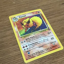Pokemon TCG Flareon Jungle 3/64 Holo Unlimited Holo Rare LP - Image 3