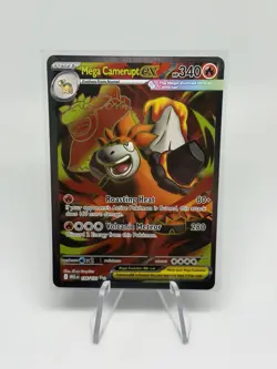 Mega Camerupt ex 156/132 Me01: Mega Evolution Ultra Rare Holo Pokemon NM - Image 1