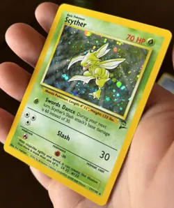 Pokemon Scyther Base Set 2 Holo Rare 17/30 - Image 1