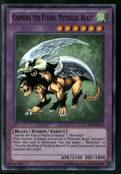 Chimera the Flying Mythical Beast Super Rare LCYW-EN052 NM - Image 1