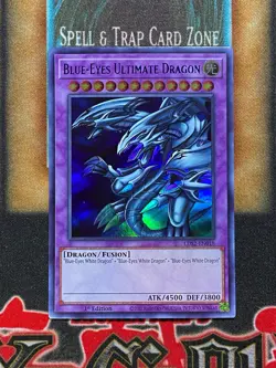 Yugioh Blue-Eyes Ultimate Dragon LDS2-EN018 Ultra Rare 1st Ed NM BLUE - Image 1
