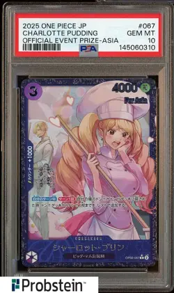 2025 One Piece Japanese Official Event Prize Asia #067 Charlotte Pudding PSA 10 - Image 1