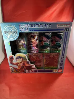 One Piece Bandai Illustration Box Vol 3 Sealed Monkey D Luffy Booster Packs - Image 1
