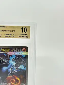 BGS 10 GOLD Pokemon Card Japanese Mega Charizard X ex SAR 110/080 MEGA Inferno X - Image 3