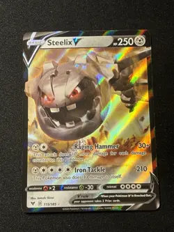 Steelix V 115/185 Vivid Voltage Holo Ultra Rare Pokemon Card TCG English NM - Image 1