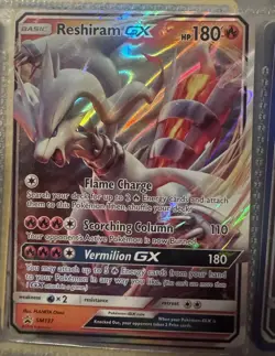 Pokemon Reshiram GX SM137 Promo Holo Dragon Basic Card English SM Set - Image 1